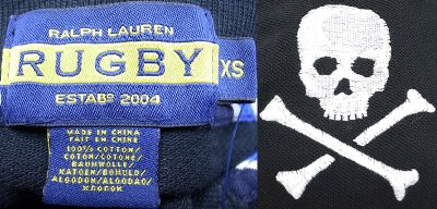 画像3: RUGBY by Ralph Lauren Skull Polo Shirts ラグビー　スカル・ポロシャツ ブラック