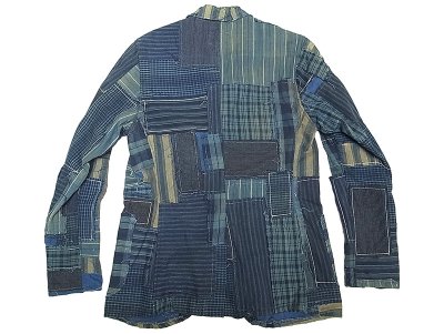 画像2: Double RL(RRL) Indigo(Antique Fabric) Patch-Work JK 本藍染パッチワーク USA製　