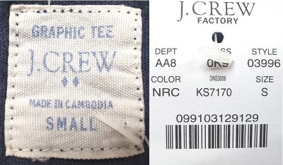 画像3: J.CREW VINTAGE GRAPHICS T-Shirts "WEST COAST NAVY "ジェイ・クルーＴ