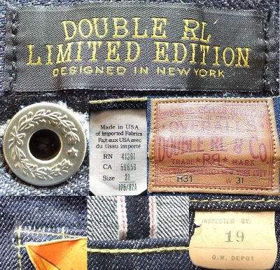 画像3: Double RL(RRL) LIMITED EDITION WWII 5pkt Jeans 大戦モデル 生デニム 赤ミミ 
