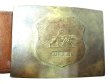 画像2: Ralph Lauren Brass Emblem Buckle Belt ラルフ・ローレン 本革ベルト イタリア製 (2)