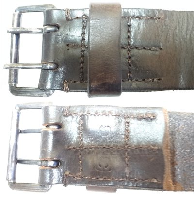 画像2: RALPH LAUREN Double Pin Garrison Belt Vintage加工 ラルフ・ローレン USA製