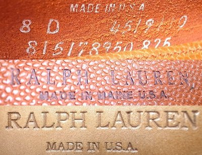 画像3: RALPH LAUREN (Rancourt & Co.) ELTHAM  Loafer ORANG GRAIN USA製 箱付 