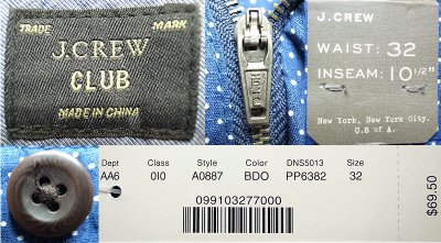 画像3: J.CREW Dot CLUB Shorts 紺×白  ジェイ・クルー　ドット ポプリン クラブ ショーツ