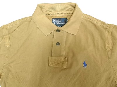 画像2: POLO Ralph Lauren Polo Shirts ラルフ ポロシャツ 肩ポケット付 Vintage加工