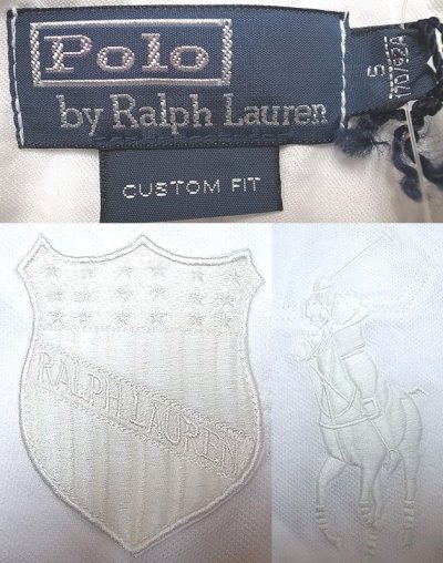 画像3: POLO Ralph Lauren BIG PONY Rugger Shirts ポロ  白×白 半袖ラガーシャツ