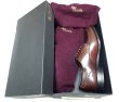 画像2: Allen Edmonds Bradley Burgundy CORDOVAN V-TIP コードバン USA製 箱付 (2)