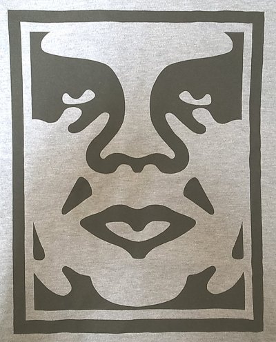 画像2: OBEY Gray×Black Print T-Shirts 90/10 オベィ プリントTシャツ メキシコ製