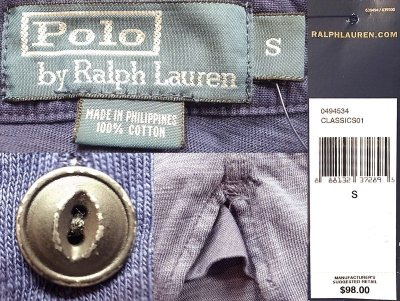 画像3: POLO Ralph Lauren Cut&Sewn Shirts L/S ポロ ラルフ スラブコットン シャツ 紺