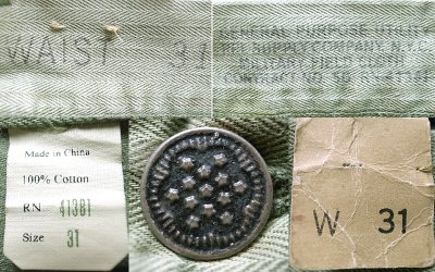 画像3: Double RL(RRL) US.Military HBT Utility Pants 100%Cotton OG Vintage加工