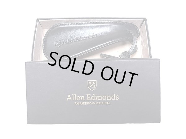画像1: Allen Edmonds 4.5"Leather Shoe Horn 黒 本革 シューホーン アメリカ製 箱付 (1)