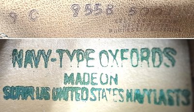画像3: Deadstock 1970'S NAVY OXFORD (USN LAST) ラバーソール USA製 箱ナシ