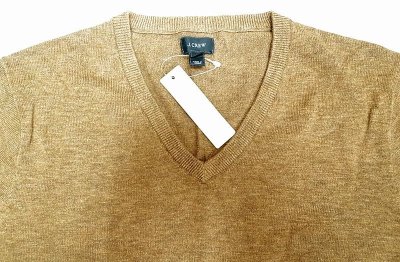 画像2: J.CREW V-Neck Cotton Kint Sweater Brown Vネック・コットン・ニット・セーター 