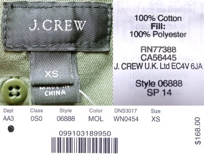 画像3: J.Crew Quilted CPO Shirts JK ジェイ・クルー キルティング 中綿 CPOシャツJK