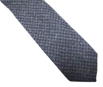 画像2: J.CREW WOOL HOUNDSTOOTH PLAID NECK-TIE USA製　千鳥格子 ウール タイ