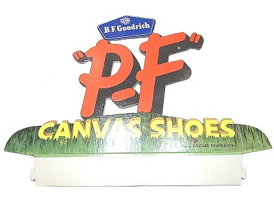 画像1: "P.F" CANVAS SHOES by B.F.Goodrich AD Pasteboard #1 Deadstock 1960'S