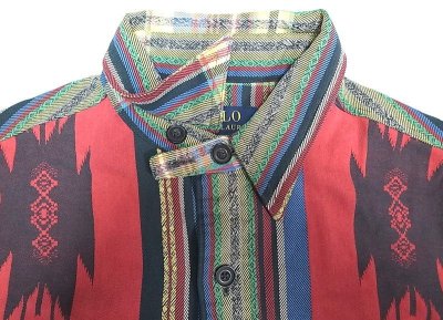 画像2: POLO Ralph Lauren Native  Flannel .Shirts ネイティヴ柄　チンスト フランネルシャツ