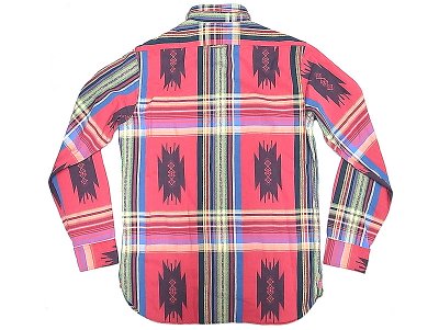 画像1: POLO Ralph Lauren Native  Flannel .Shirts ネイティヴ柄　チンスト フランネルシャツ