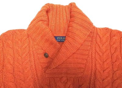 画像2: POLO Ralph Lauren Cable Shawl Collar Sweater ケーブルショールカラーセーター
