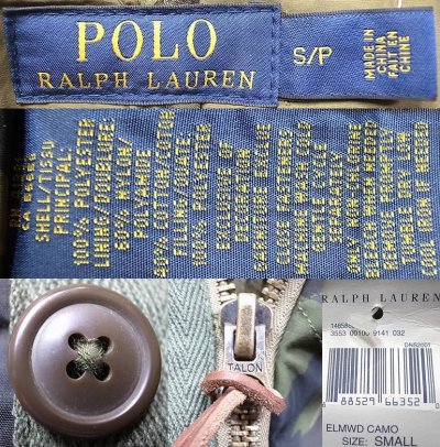 画像3: POLO Ralph Lauren Quilted ELMWOOD CAMO MOUNTAIN PARKA 中綿入り