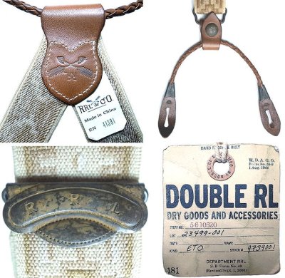 画像3: Double RL(RRL)  ‎Suspenders #1 ダブルアールエル サスペンダー ベージュ
