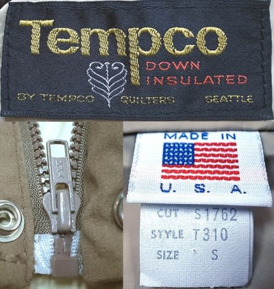画像3: Deadstock 1980-90'S TEMPCO DOWN VEST テンプコ ダウン・ベスト USA製