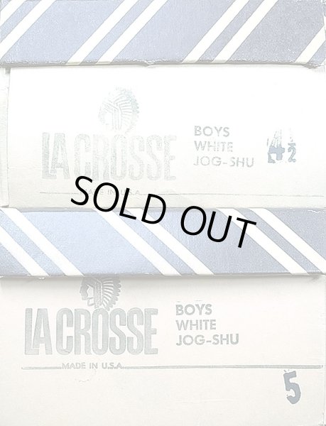 画像2: Deadstock 1970'S LA CROSSE JOG-SHU 白紺赤 【Women's Size】USA製 箱付 (2)