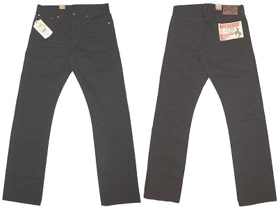 画像1: Double RL(RRL) RANCH WEAR SLIM FIT PANTS 黒 サテン・ウエスターナー