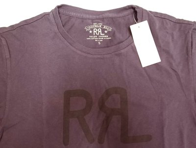 画像2: Double RL(RRL) "RRL"Tube T-Shirts ダブルアールエル ロゴＴシャツ Deep Purple