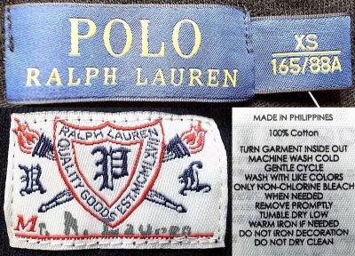 画像3: POLO Ralph Lauren "POLO" 2tone Long Sleeve T ポロ・ラルフ 黒×灰杢 ロンT