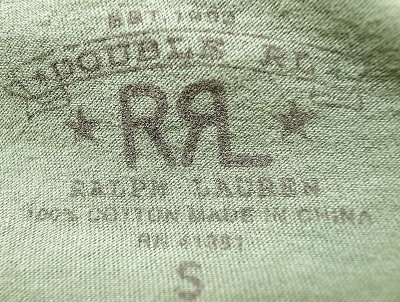 画像3: Double RL(RRL) "RRL"Tube T-Shirts ダブルアールエル ロゴＴシャツ Green