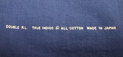 画像2: Double RL(RRL)Indigo Banner Stole ダブルアールエル 本藍染バナー 日本製