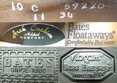 画像3: Deadstock 1980'S Bates Floataways 11 Blucher Patent Finish アメリカ製 箱付