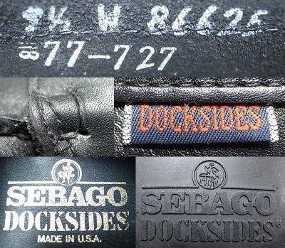 画像3: Deadstock 1987'S SEBAGO DOCKSIDERS 黒 77-727 セバゴ USA製 箱付