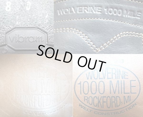 画像4: WOLVERINE Krasue Black 1000mile Boot Made by Allen Edmonds USA製 箱付 (4)