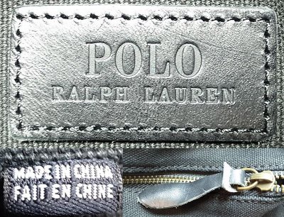 画像3: POLO Ralph Lauren Big Pony Tote Bag キャンバス×本革切替 トートバック 黒