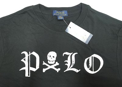 画像1: POLO Ralph Lauren Boys Skull Tee Black ポロ・ラルフ ボーイズ スカルTシャツ