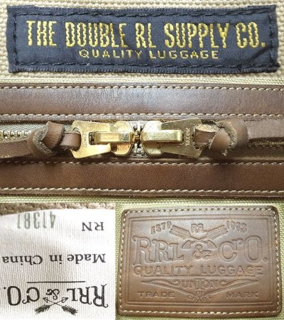 画像3: Double RL(RRL) Shoulder Bag (ダック×本革) ダブルアールエル・ショルダーバッグ