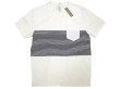 画像1: J.CREW Washed Boder Pocket-Tee ジェイ・クルー ボーダーポケット T 生成×紺 (1)