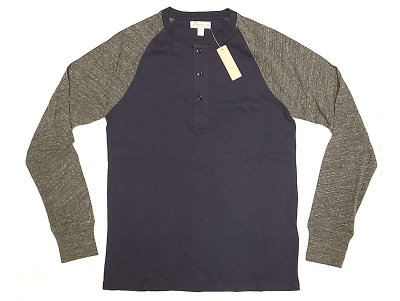 画像1: J.CREW Henley Neck Cut&Sewn L/S ジェイ・クルー ヘンリー カットソー ツートン