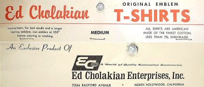 画像3: Deadstock 1960-70'S RUSSEL Ed Cholakian "BAT MAN" T 染込プリント USA製