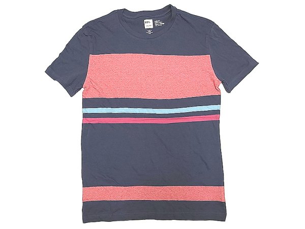 画像1: BDG. SLIM FIT CREW-NECK Boder T-Shirts BDG. 紺×杢赤 ボーダー Tシャツ  (1)