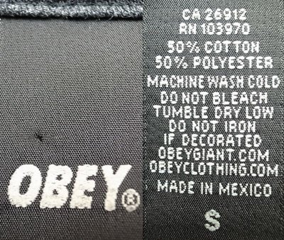 画像3: OBEY Skull Print T-Shirts  Charcoal  オベイ スカル プリント Tシャツ メキシコ製