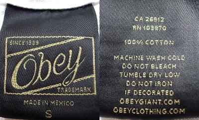 画像3: OBEY Worldwide POSSE Print T-Shirts  オベイ プリント ポケT 白 メキシコ製