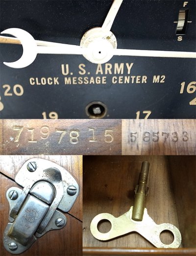 画像3: CHELSEA US.ARMY MESSAGE CENTER CLOCK MECHANICAL 1940S 木箱入 #2