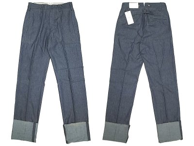 画像1: Double RL(RRL) R08 Buckle Back Denim Trousers Made in Italy イタリア製