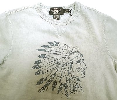 画像2: Double RL(RRL) Native-American Print H/S Sweat Shirts 半袖スウェット