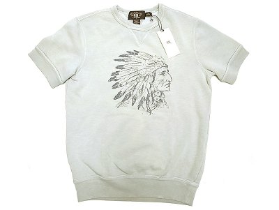 画像1: Double RL(RRL) Native-American Print H/S Sweat Shirts 半袖スウェット