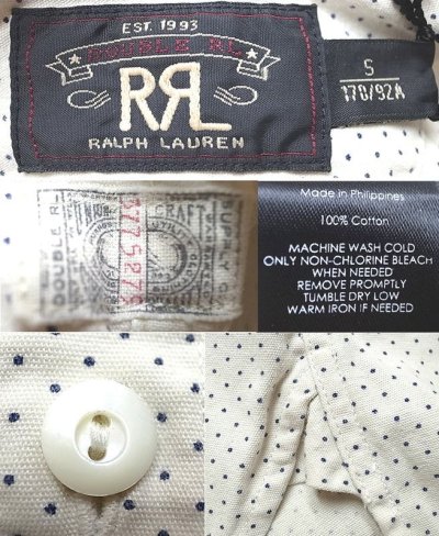 画像3: Double RL(RRL) Pin-Dot P/O Shirts  ピン・ドット（水玉） プル・オーバーシャツ