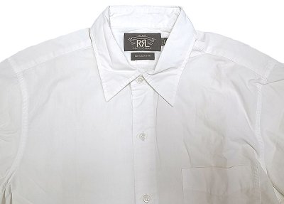 画像1: Double RL(RRL) White Cotton Shirts ダブルアールエル 白 コットンシャツ